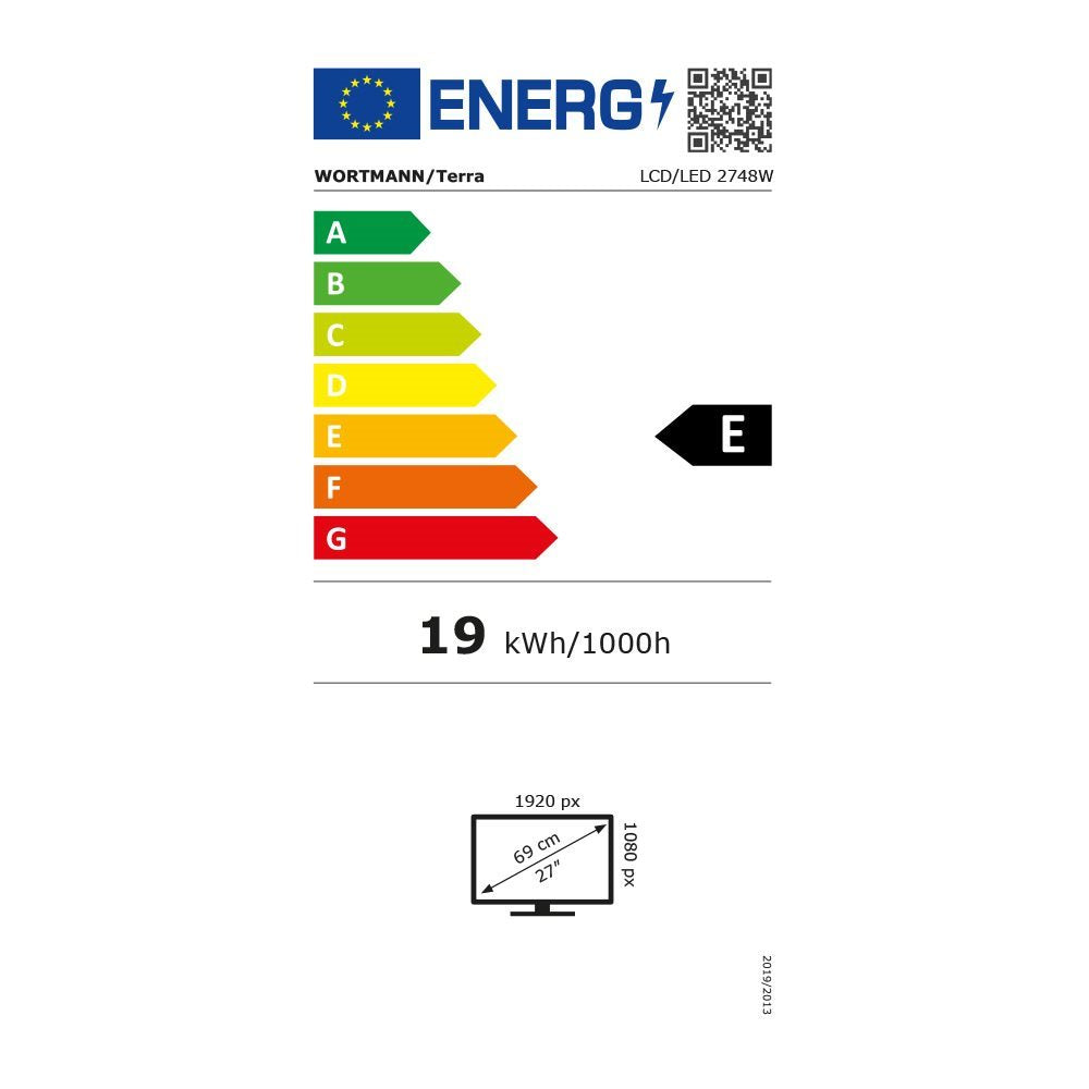 TERRA LCD/LED 2748W V4 IPS black HDMI/DP/USB-C