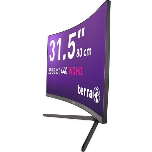 TERRA LCD/LED 3285W HA 2K VA CURVED black HDMI/DP/USB-C