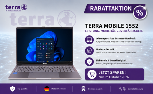TERRA MOBILE 1552 mit TERRA Mobile 24H Vor-Ort-Service + ME 36 Monate