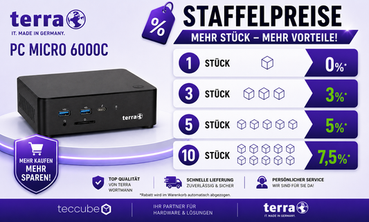 TERRA PC MICRO 6000C - Staffelpreise mit TERRA PC 24H Vor-Ort-Service + ME 36 Monate