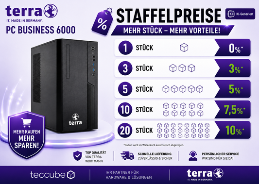 TERRA PC BUSINESS 6000 - Staffelpreise mit TERRA PC 24H Vor-Ort-Service + ME 36 Monate