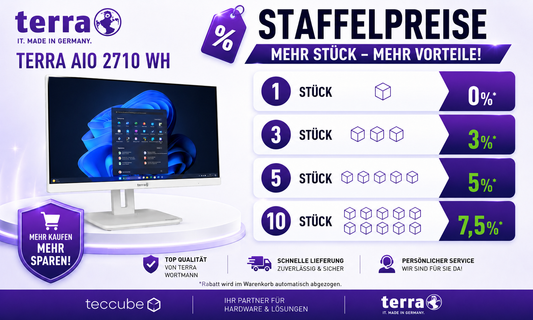 TERRA AIO 2710 wh - Staffelpreise mit TERRA PC 24H Vor-Ort-Service + ME 36 Monate