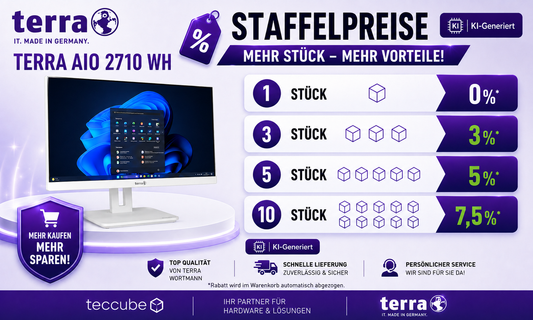 TERRA AIO 2710 wh - Staffelpreise mit TERRA PC 24H Vor-Ort-Service + ME 36 Monate