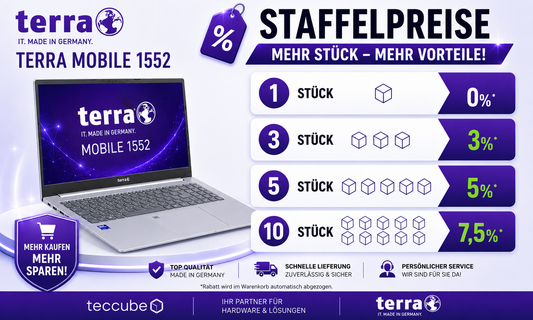 TERRA MOBILE 1552 - Staffelpreise mit TERRA PC 24H Vor-Ort-Service + ME 36 Monate
