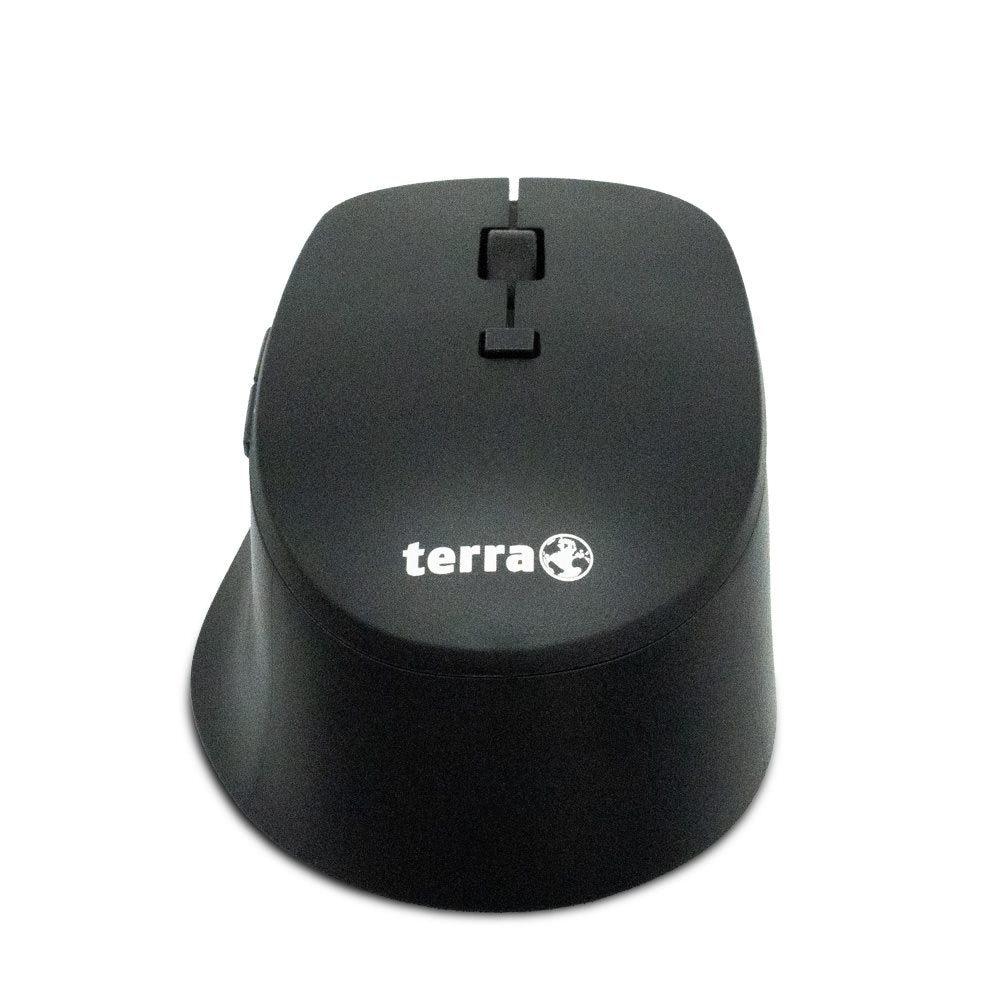 TERRA Mouse 4000 Wireless Silent USB black 6-Tasten Maus, für Rechtshänder