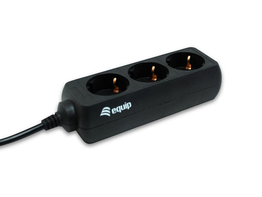 Equip Steckdosenleiste 3-fach für USV black